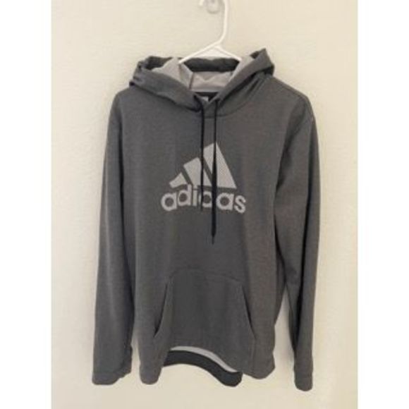 ✧ Just Like New ✧ ADIDAS ║ MEN'S GREY HOODIE - Picture 1 of 3